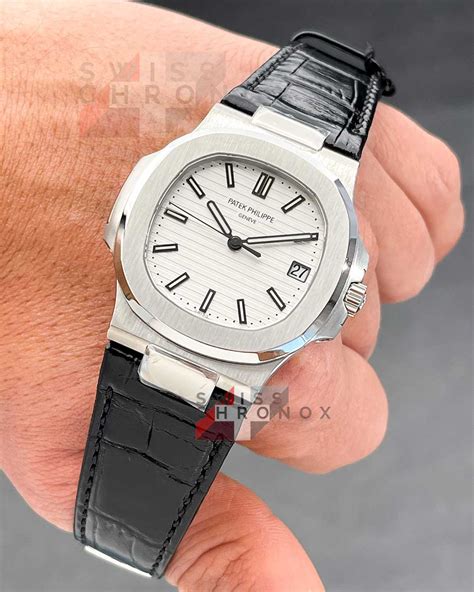 patek philippe leather strap for sale|patek philippe nautilus rubber strap.